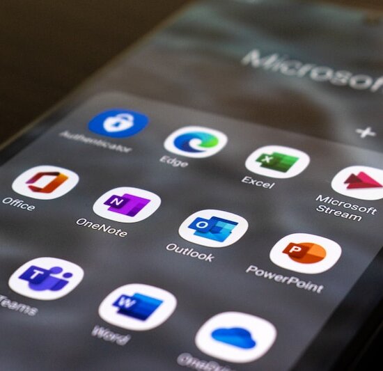 a close up of a cell phone with icons on it