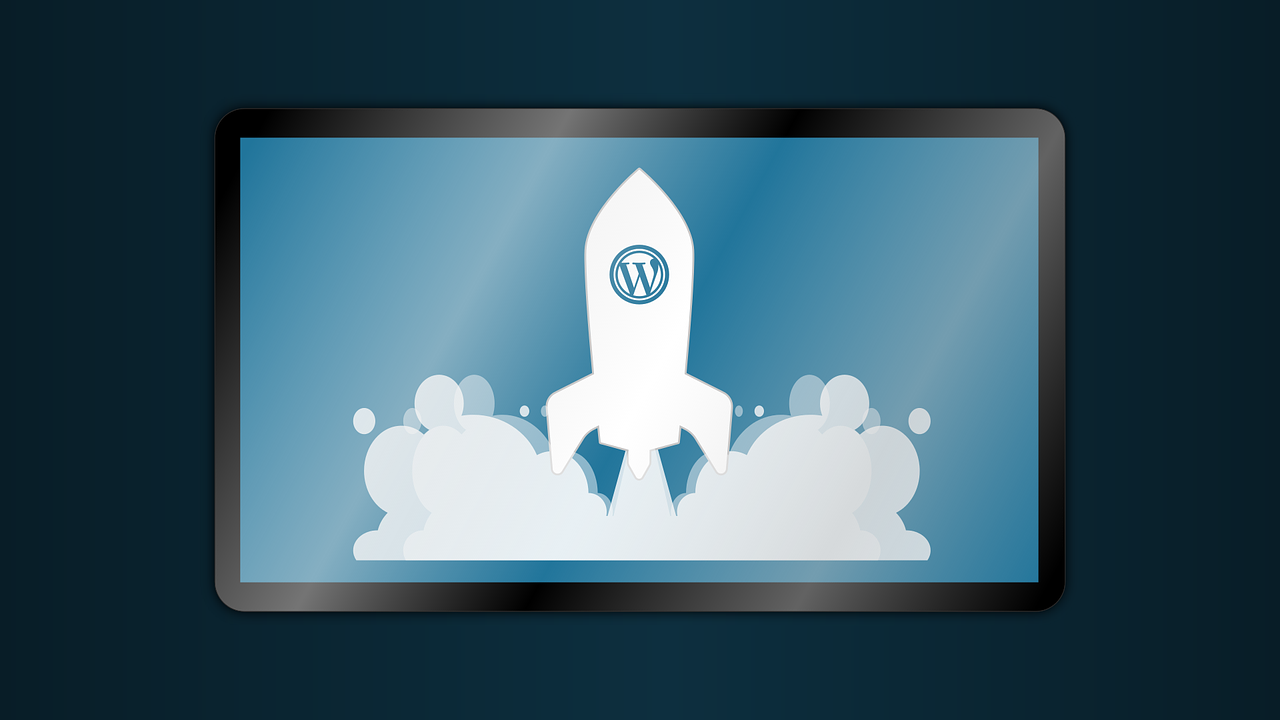 wordpress, marketing, rocket, tablet, background, svg, cms, logo, beautiful wallpaper, design, web, webdesign, blue background, blue marketing, blue logo, blue design, blue web, blue tablet