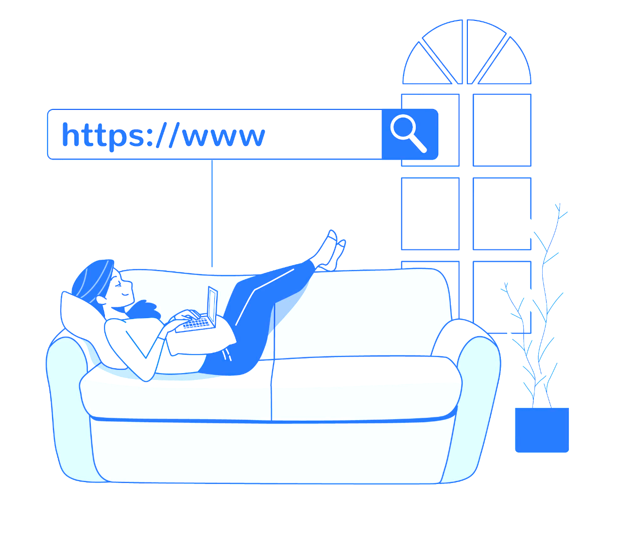 Ilustración de herramientas y engranajes optimizando el logo de WordPress